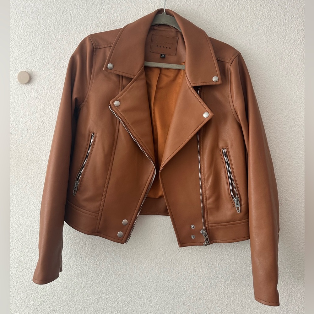 BLANK NYC Camel Faux Leather Jacket